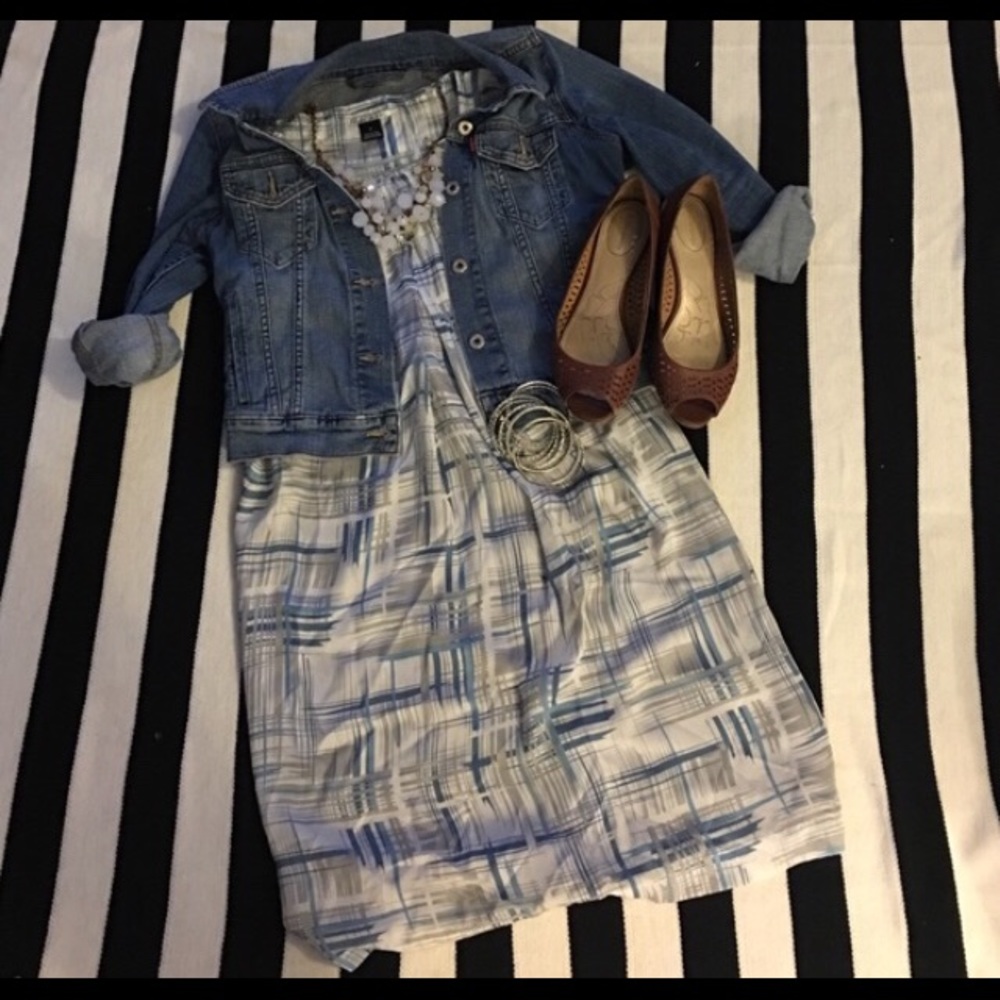 Mac & Jac 100% polyester shift dress